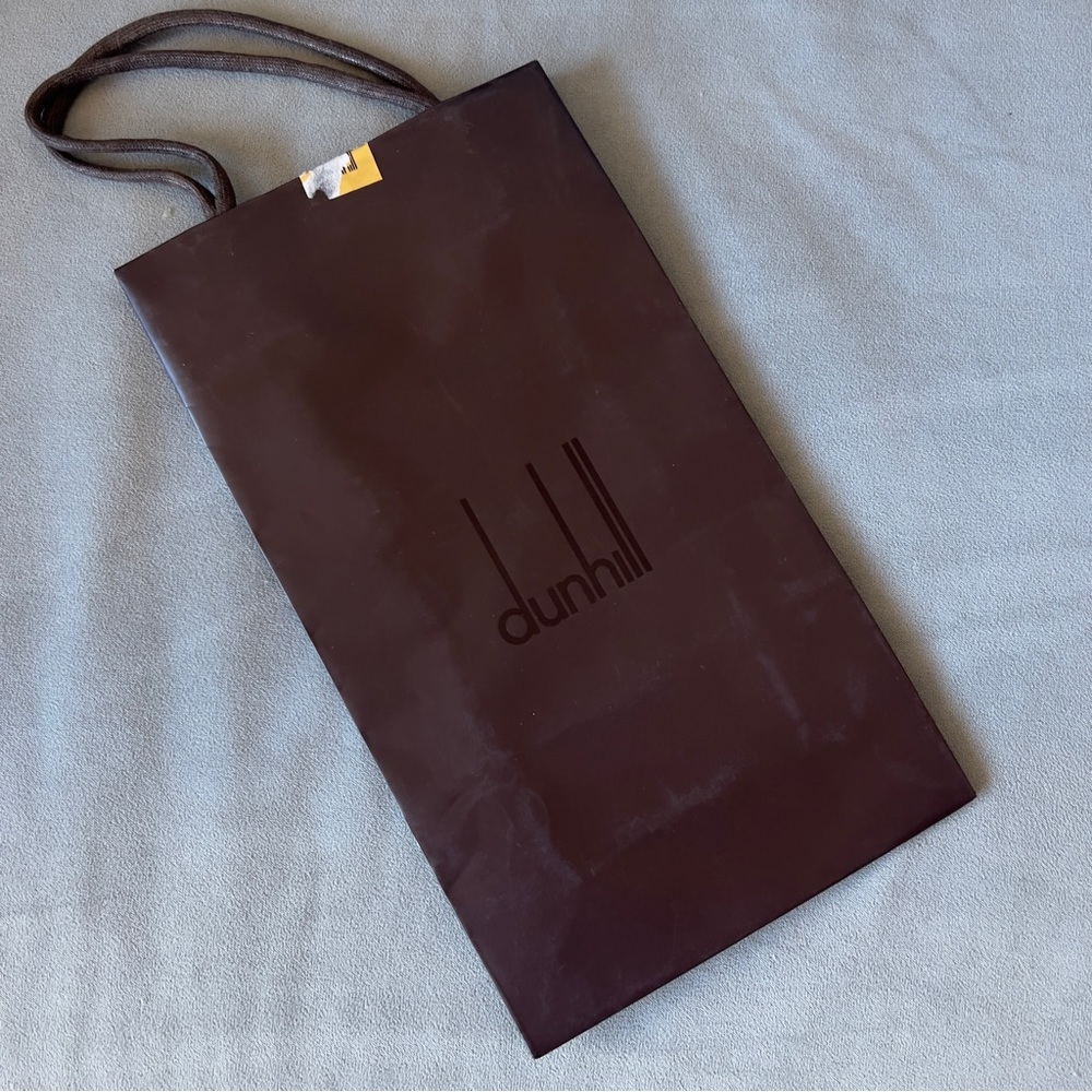 DUNHILL Brown Shopping Bag / Gift Bag 11.25x6.35x3.10 inches